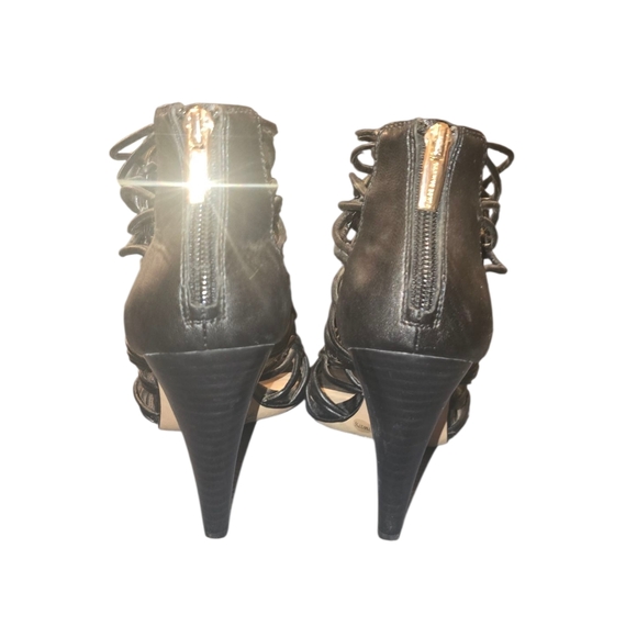 Vince Camuto Woven Black Women's Heeled Sandals - Picture 6 of 6
